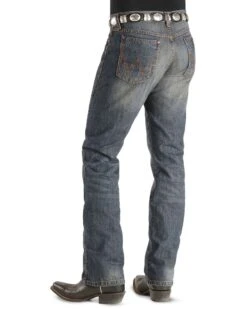 Wrangler Retro Men's Dark Knight Wash Slim Straight Jeans