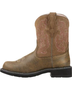 Ariat Fatbaby Brown Bomber Leather Boots - Crepe Sole -Fashion Shoes Store 031302 EZ LT