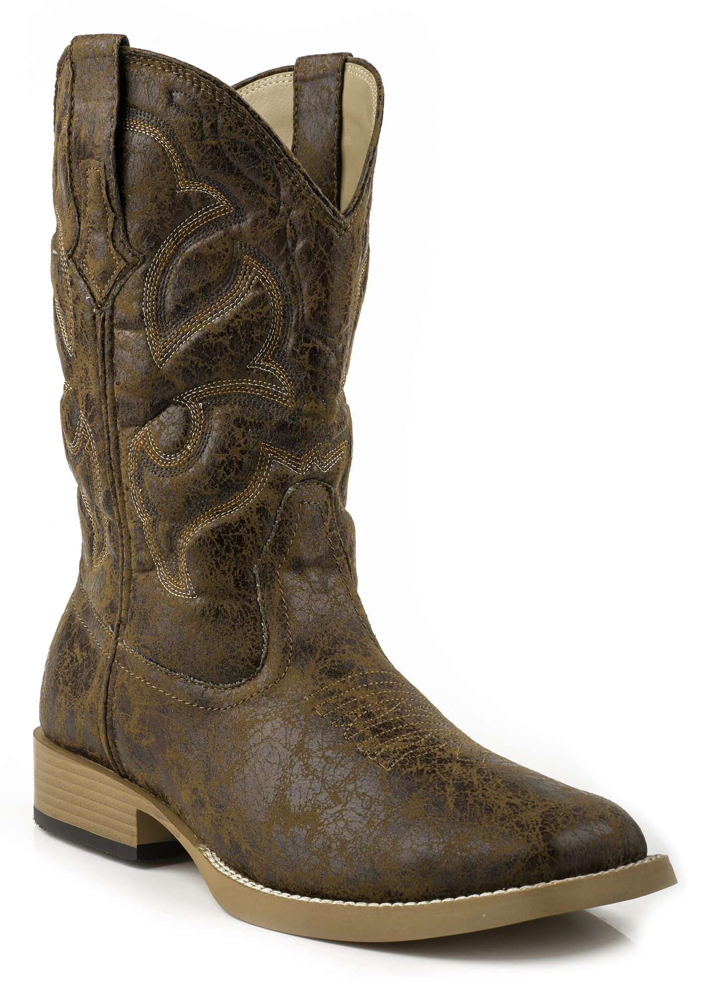 Roper Men's Distressed Broad Boots - Square Toe 3 Roper Men's Distressed Broad Boots - Square Toe