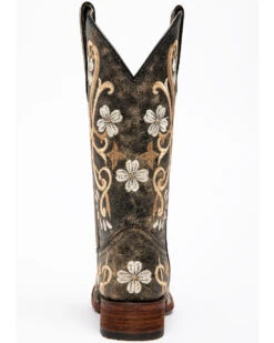 Circle G Women's Honey Cowhide Western Boots - Square Toe -Fashion Shoes Store 04539H D2 P5