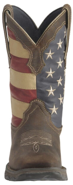 Durango Lady Rebel American Flag Western Performance Boots - Broad Square Toe -Fashion Shoes Store 045P55 41 FT