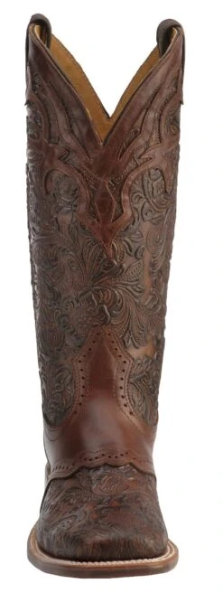 Boulet Women's Hand Tooled Ranger Western Boots - Square Toe -Fashion Shoes Store 045R23 92 FT