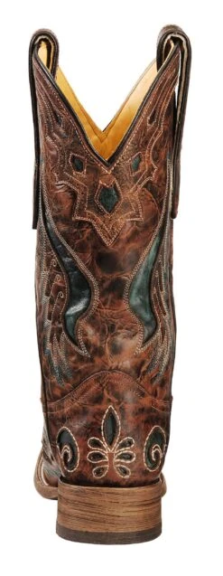 Corral Women's Inlay Western Boots - Square Toe