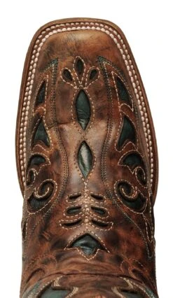 Corral Women's Inlay Western Boots - Square Toe -Fashion Shoes Store 045U70 38 TP