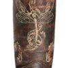 Circle G Women's Distressed Bone Dragonfly Embroidered Boots - Snip Toe -Fashion Shoes Store 045V60 41 BK