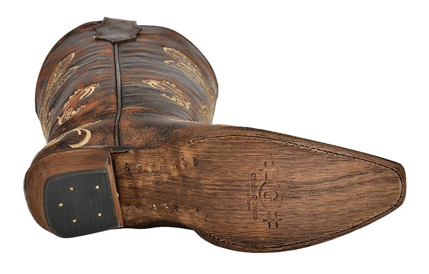 Circle G Women's Distressed Bone Dragonfly Embroidered Boots - Snip Toe 9 Circle G Women's Distressed Bone Dragonfly Embroidered Boots - Snip Toe - Image 7