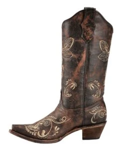 Circle G Women's Distressed Bone Dragonfly Embroidered Boots - Snip Toe 14 Circle G Women's Distressed Bone Dragonfly Embroidered Boots - Snip Toe -Fashion Shoes Store 045V60 41 LT