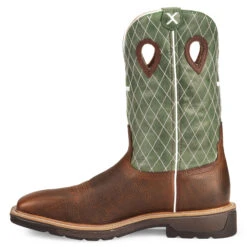 Twisted X Men's Lite Weight Work Boots - Square Toe -Fashion Shoes Store 050C25 38 LT