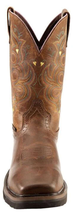 Justin Women's Sunney Pull On EH Work Boots - Composite Toe -Fashion Shoes Store 050H14 GM FT