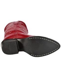 Old West Girls' Leather Western Boots - Pointed Toe -Fashion Shoes Store 053C67 70 BM