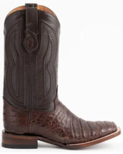 Ferrini Men's Caiman Belly Western Boots - Broad Square Toe -Fashion Shoes Store 066823 47 P2