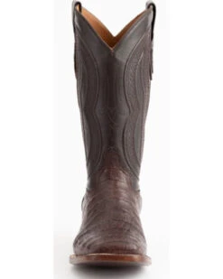 Ferrini Men's Caiman Belly Western Boots - Broad Square Toe -Fashion Shoes Store 066823 47 P4
