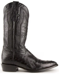 Ferrini Men's Full Quill Ostrich Western Boots - Medium Toe -Fashion Shoes Store 066841 89 P2