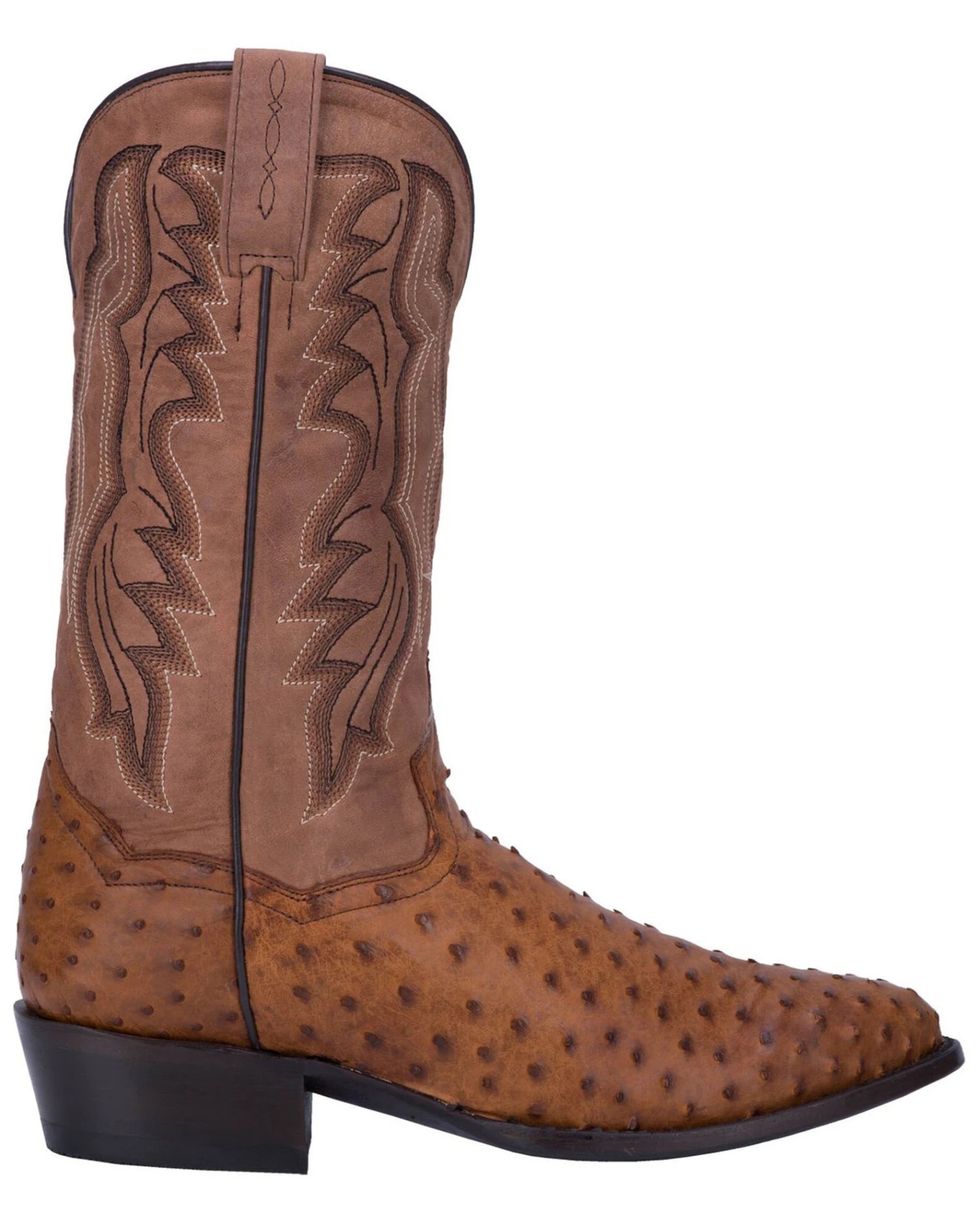 Dan Post Men's Tempe Full Quill Ostrich Western Boots - Medium Toe 6 Dan Post Men's Tempe Full Quill Ostrich Western Boots - Medium Toe - Image 4