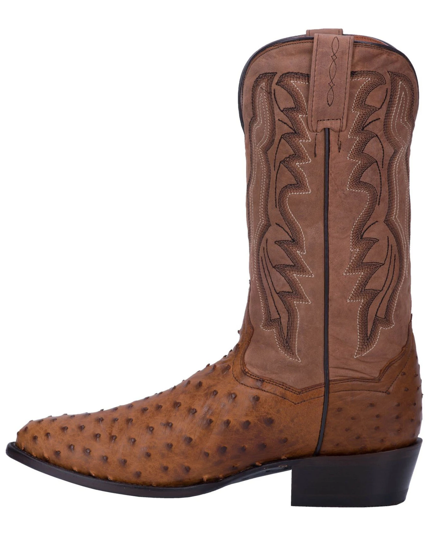 Dan Post Men's Tempe Full Quill Ostrich Western Boots - Medium Toe 5 Dan Post Men's Tempe Full Quill Ostrich Western Boots - Medium Toe - Image 3