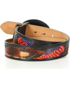 Tony Lama Men's American Heritage Eagle Belt -Fashion Shoes Store 1000007712 200 P2