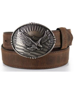 Cody James Men's Patriotic Eagle Leather Belt -Fashion Shoes Store 1202H8 41 P1