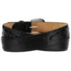 Tony Lama Men's Ostrich Print Leather Belt - Reg & Big -Fashion Shoes Store 120767 7018 P2