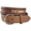 Tony Lama Men's Woven Leather Lace Belt -Fashion Shoes Store 120W59 D7 P1