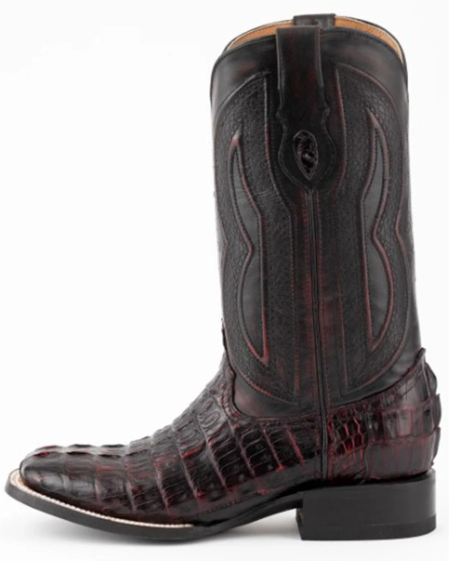 Ferrini Men's Dakota Exotic Crocodile Western Boots - Broad Square Toe 2 Ferrini Men's Dakota Exotic Crocodile Western Boots - Broad Square Toe