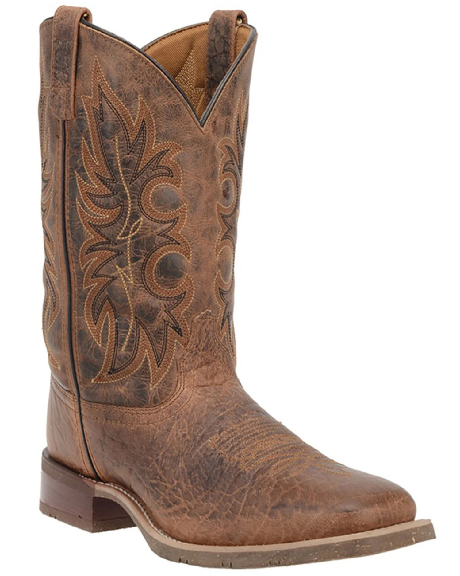 Laredo Men's Rancher Stockman Western Boots - Broad Square Toe 4 Laredo Men's Rancher Stockman Western Boots - Broad Square Toe - Image 2