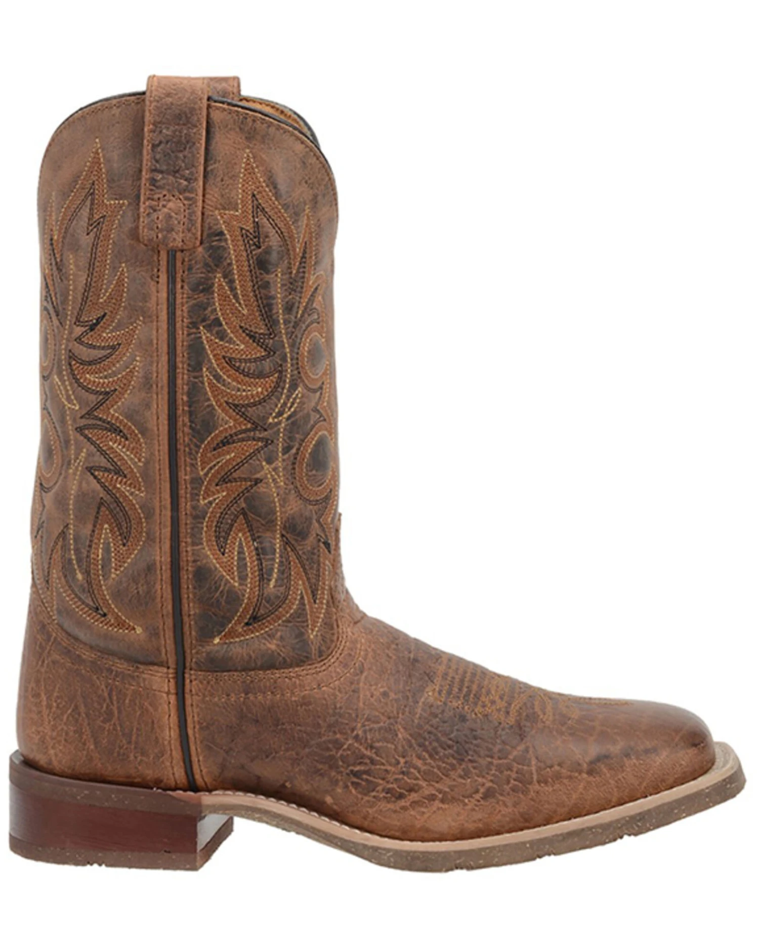 Laredo Men's Rancher Stockman Western Boots - Broad Square Toe 3 Laredo Men's Rancher Stockman Western Boots - Broad Square Toe