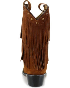 Shyanne Girls' Double-Fringe Western Boots - Snip Toe -Fashion Shoes Store 2000204948 200 BK