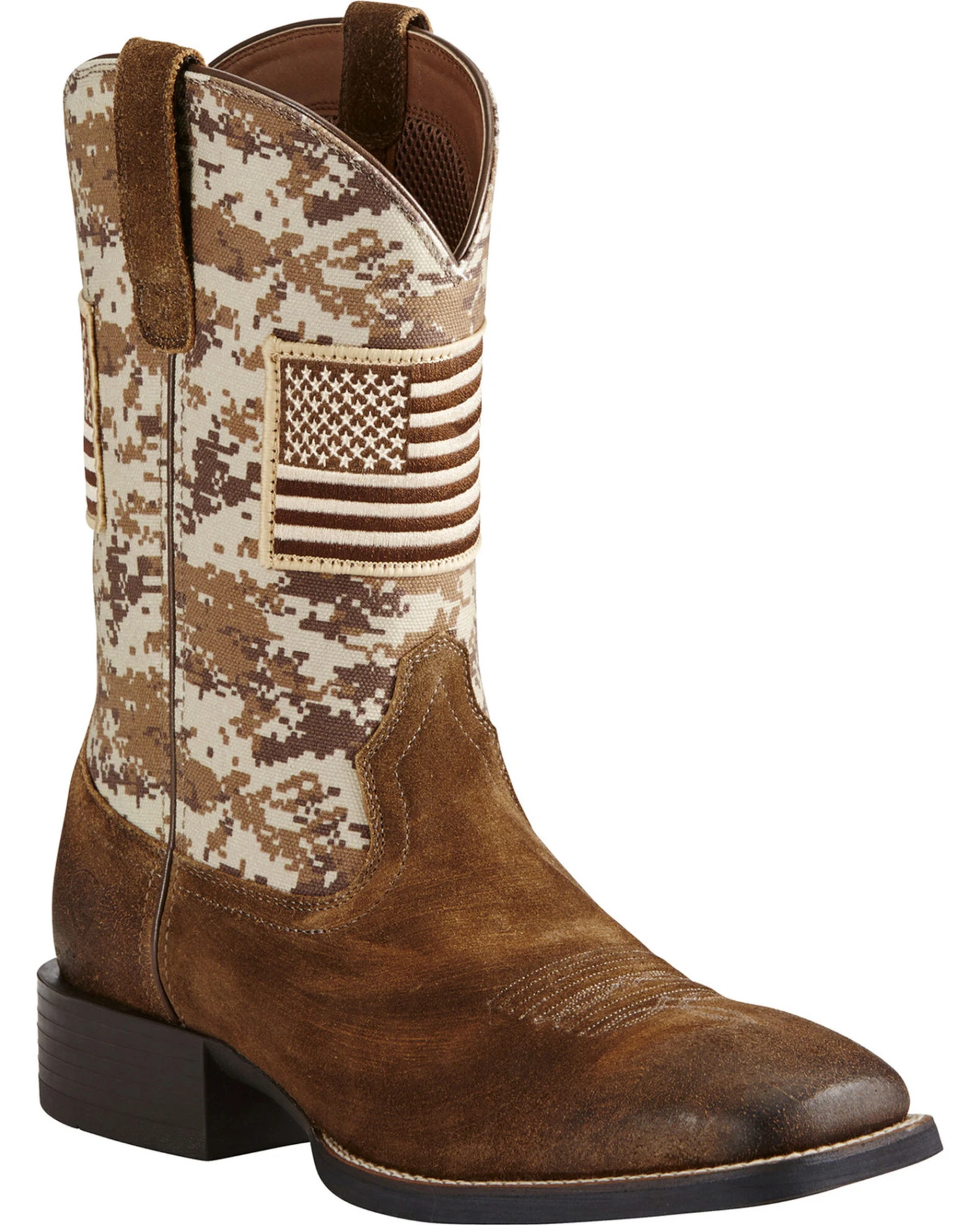 Ariat Men's Sport Patriot Western Performance Boots - Broad Square Toe 6 Ariat Men's Sport Patriot Western Performance Boots - Broad Square Toe - Image 4