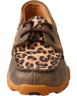 Twisted X Little Girls' Cheetah Moccasin Loafers -Fashion Shoes Store 2000211742 200 FT