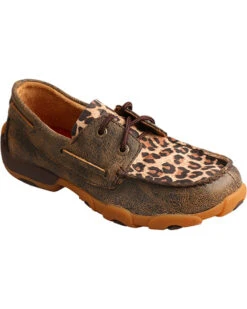 Twisted X Little Girls' Cheetah Moccasin Loafers