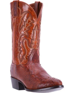 Dan Post Men's Pugh Ostrich Western Boots - Medium Toe