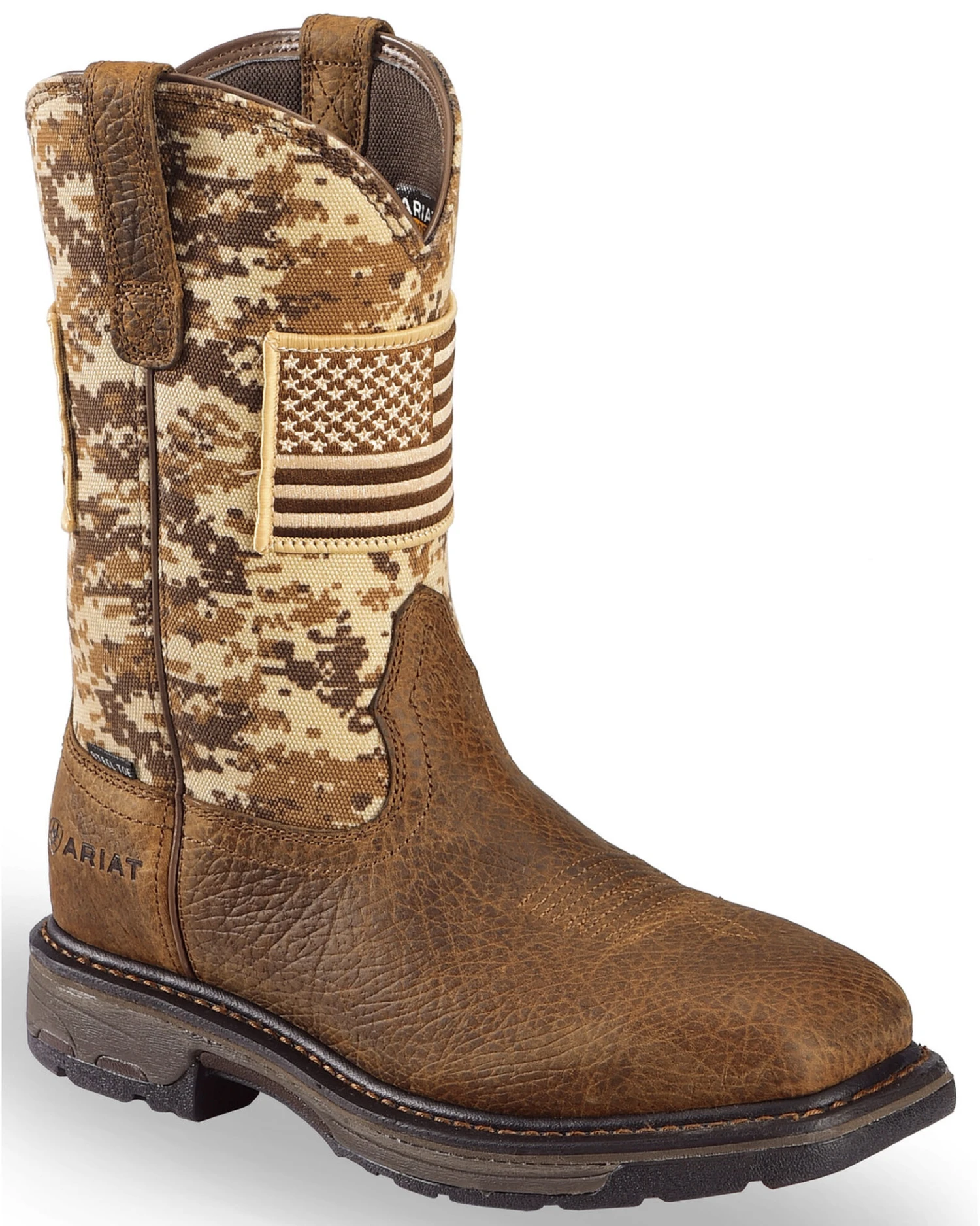 Ariat Men's Workhog Patriot Western Boots - Steel Toe 9 Ariat Men's Workhog Patriot Western Boots - Steel Toe - Image 7