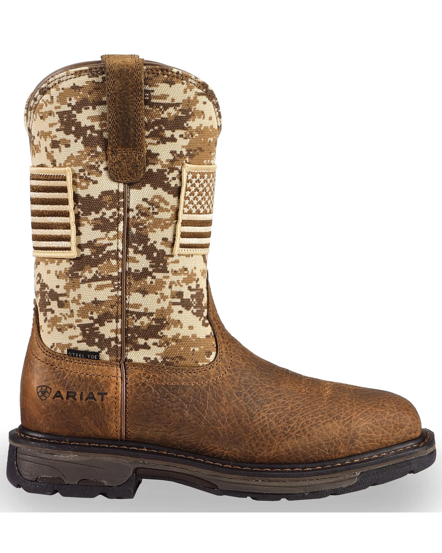 Ariat Men's Workhog Patriot Western Boots - Steel Toe 6 Ariat Men's Workhog Patriot Western Boots - Steel Toe - Image 4