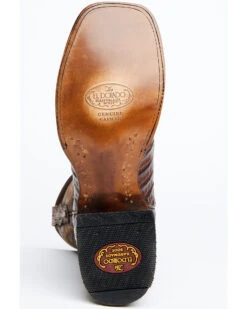 El Dorado Men's Handmade Caiman Back Brass Stockman Boots - Broad Square Toe -Fashion Shoes Store 2000221949 221 P7