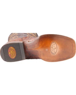 El Dorado Men's Handmade Full Quill Ostrich Stockman Boots - Broad Square Toe -Fashion Shoes Store 2000221953 221 BM