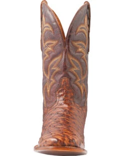 El Dorado Men's Handmade Full Quill Ostrich Stockman Boots - Broad Square Toe -Fashion Shoes Store 2000221953 221 FT