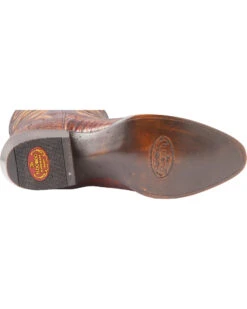 El Dorado Men's Handmade Ostrich Leg Brass Western Boots - Medium Toe -Fashion Shoes Store 2000221957 221 BM