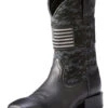 Ariat Men's Camo Sport Patriot Western Performance Boots - Broad Square Toe