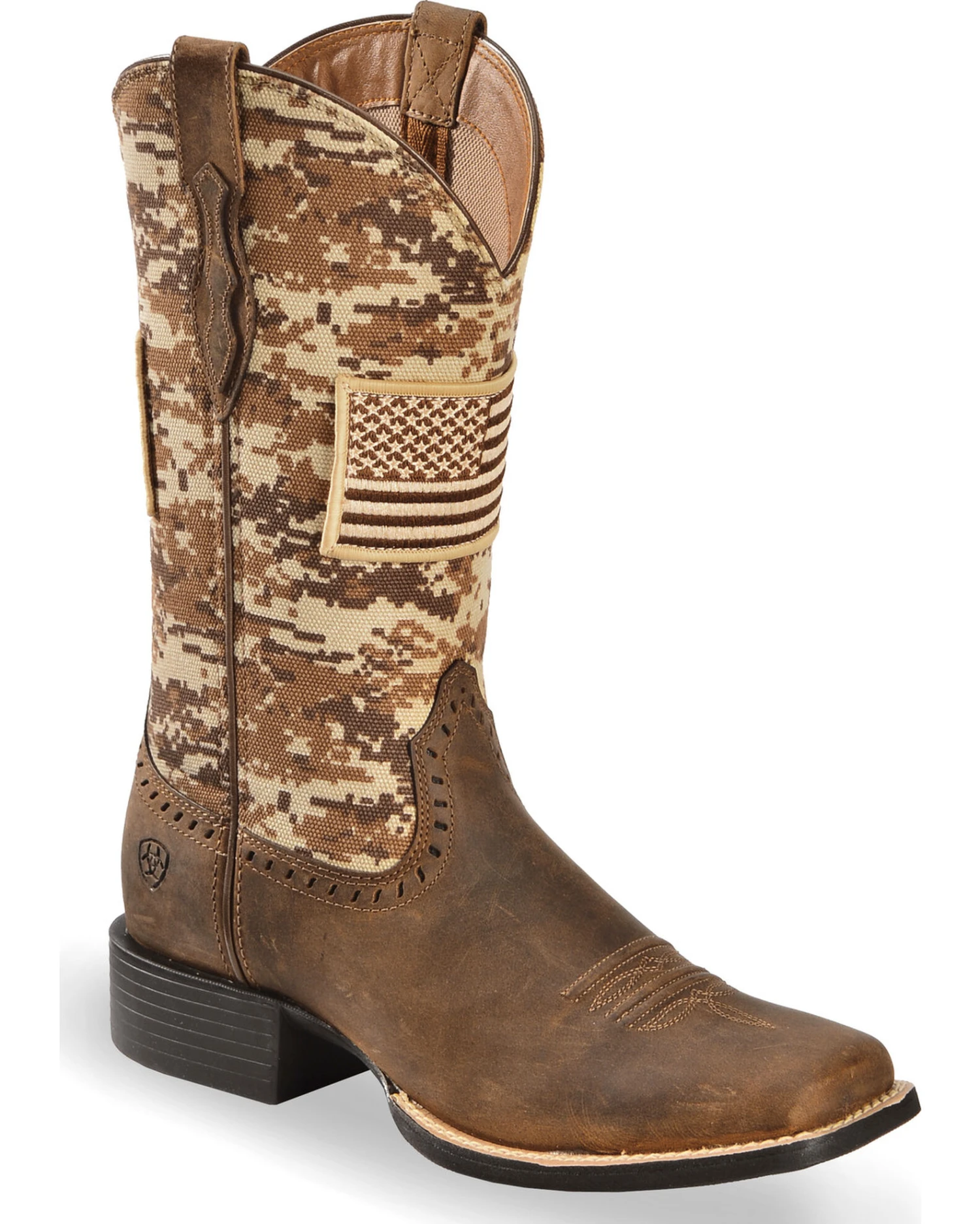 Ariat Women's Round Up Patriot Western Performance Boots - Broad Square Toe 7 Ariat Women's Round Up Patriot Western Performance Boots - Broad Square Toe - Image 5