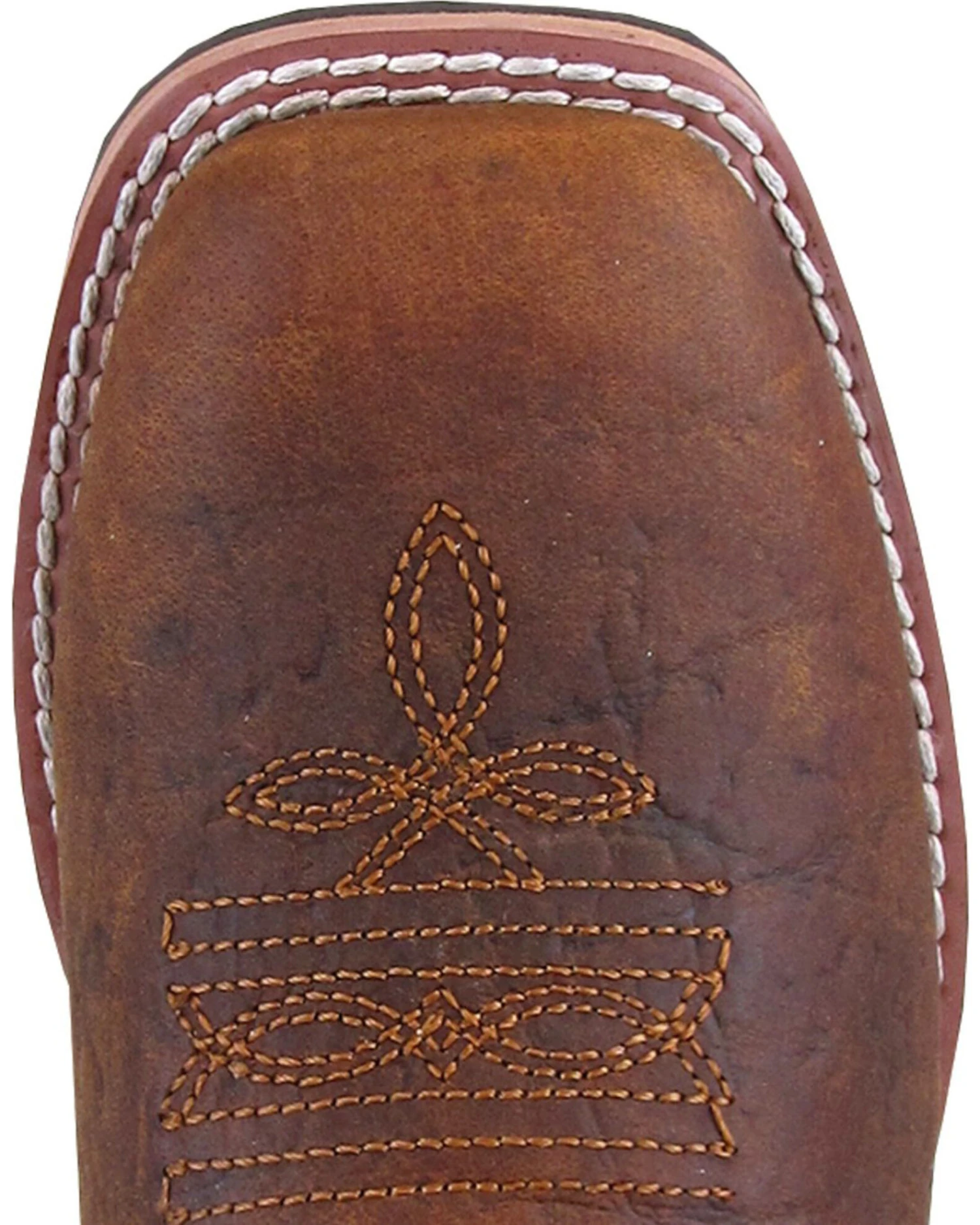 Smoky Mountain Boys' Jesse Bison Leather Print Boot - Square Toe 3 Smoky Mountain Boys' Jesse Bison Leather Print Boot - Square Toe