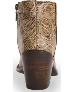 Liberty Black Women's Breton Snake Print Booties - Medium Toe -Fashion Shoes Store 2000237439 250 BK