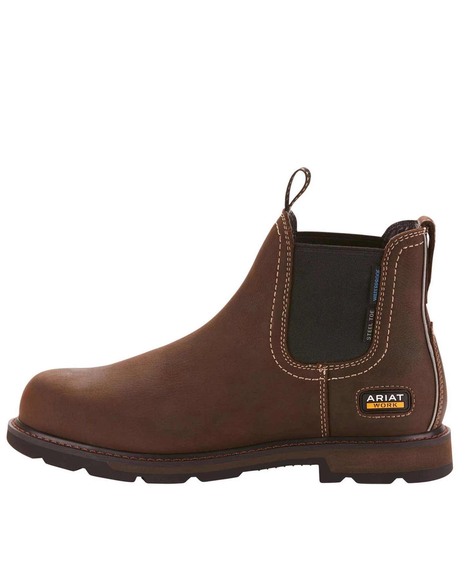 Ariat Men's Groundbreaker Chelsea Waterproof Work Boots - Steel Toe 3 Ariat Men's Groundbreaker Chelsea Waterproof Work Boots - Steel Toe