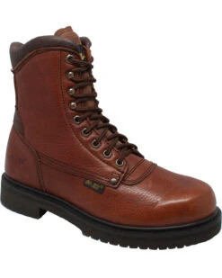 Ad Tec Men's 8" Tumbled Leather Work Boots - Soft Toe -Fashion Shoes Store 2000251868 200 P1