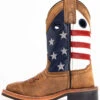 Cody James Boys' USA Flag Western Boots - Broad Square Toe