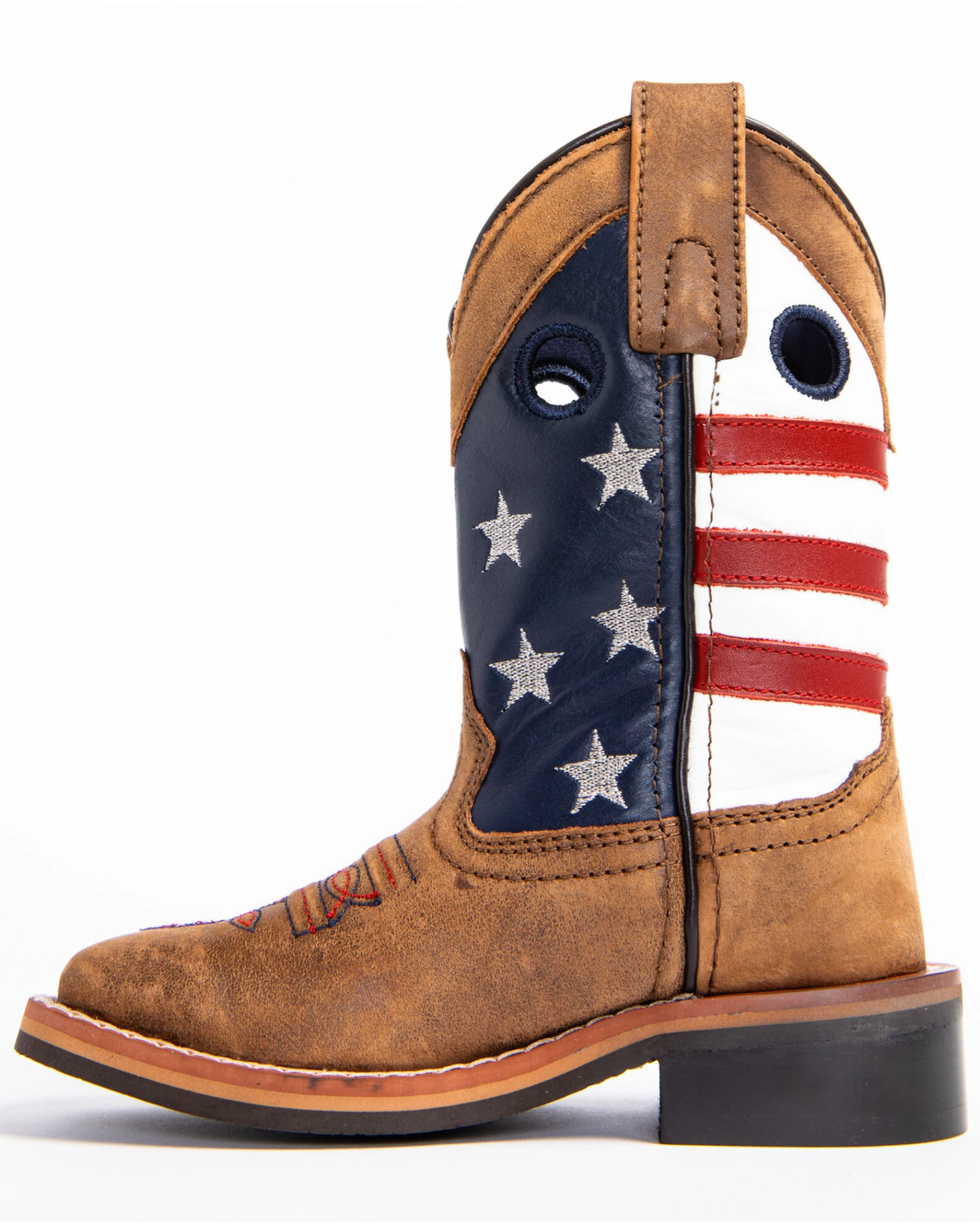 Cody James Boys' USA Flag Western Boots - Broad Square Toe 3 Cody James Boys' USA Flag Western Boots - Broad Square Toe