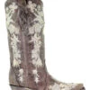 Corral Women's Flower Embroidery Western Boots - Snip Toe