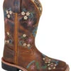 Smoky Mountain Little Girls' Floralie Western Boots - Broad Square Toe