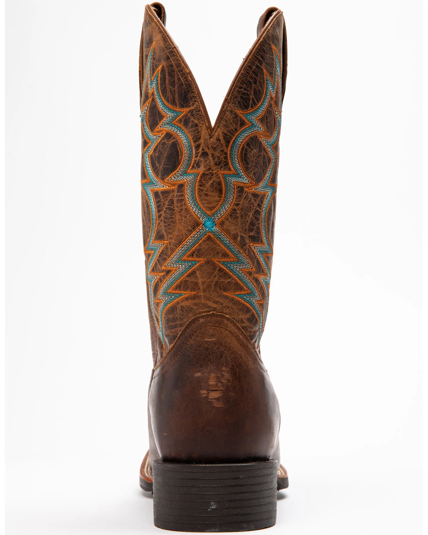 RANK 45 Men's Suntan Zulu Western Performance Boots - Broad Square Toe 3 RANK 45 Men's Suntan Zulu Western Performance Boots - Broad Square Toe