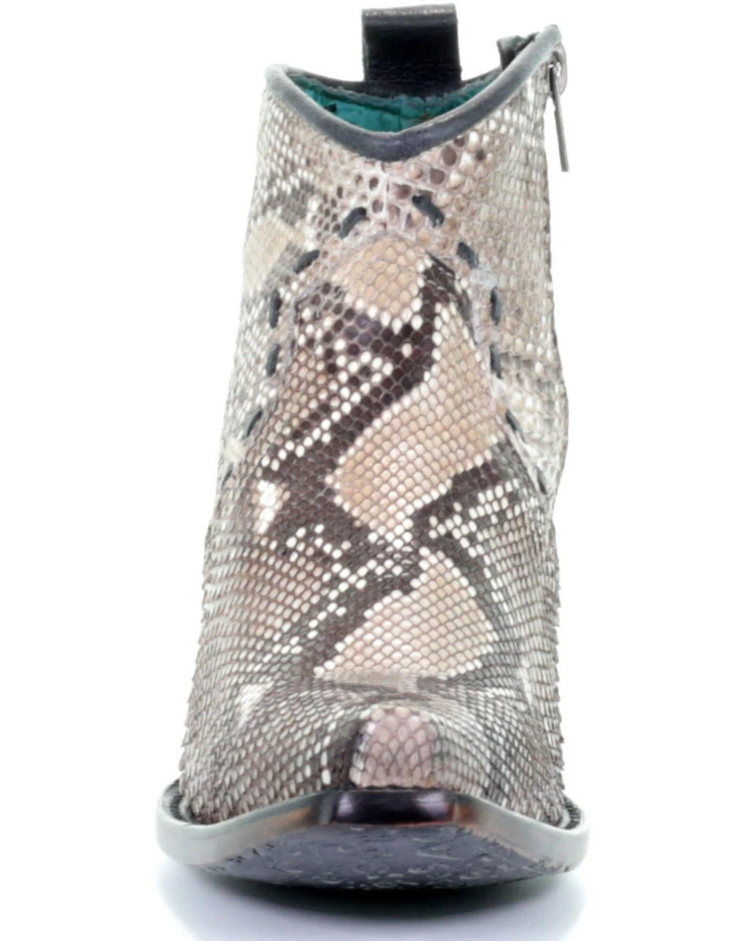 Corral Women's Natural Python Fashion Booties - Snip Toe 5 Corral Women's Natural Python Fashion Booties - Snip Toe - Image 3