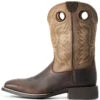 Ariat Men's Sport Ranger Barley Western Performance Boots - Broad Square Toe -Fashion Shoes Store 2000281813 200 P2